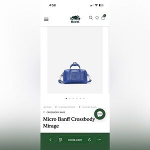 Roots Micro Banff Crossbody in Burgundy